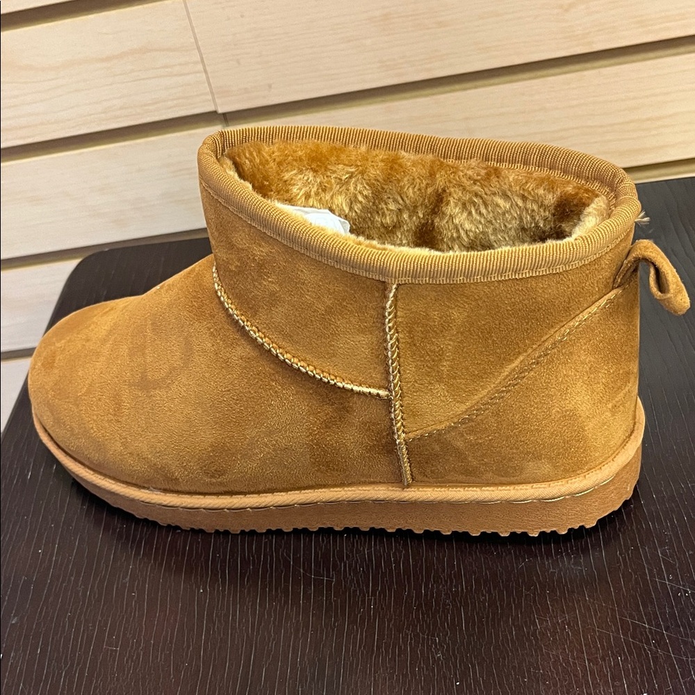 Cozy Tan Kids Boots